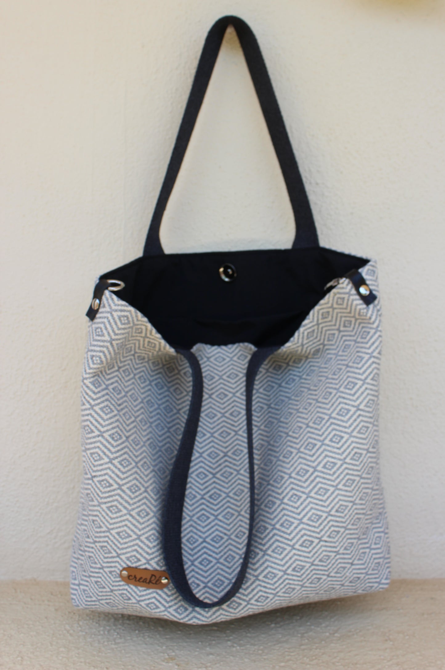 Borsa media trasformabile grigio perla